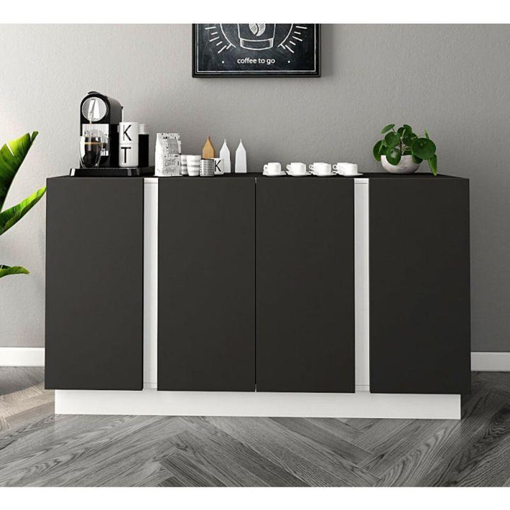 Black Coffee Corner with White Base By Alhome - Zrafh.com - Your Destination for Baby & Mother Needs in Saudi Arabia