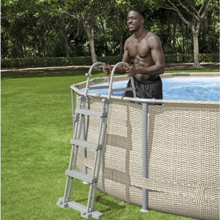 Intex Frame Pool Ladder - 107cm - Zrafh.com - Your Destination for Baby & Mother Needs in Saudi Arabia