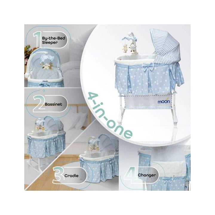 Moon 4 In 1 Convertible Bassinet - Universal Bassinet Wedge Pillow - Half Moon - Zrafh.com - Your Destination for Baby & Mother Needs in Saudi Arabia
