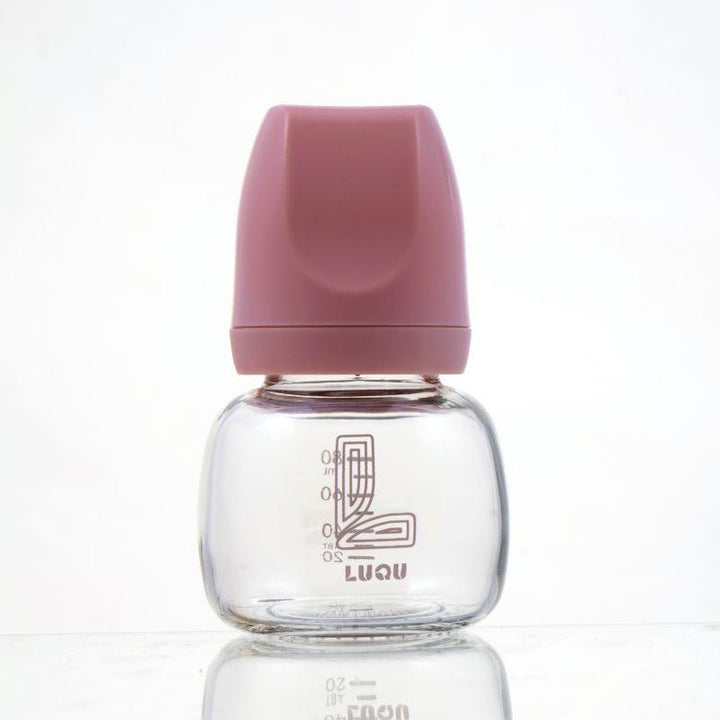 Luqu Glass Feeding Bottle Standard Neck - 80Ml - ZRAFH