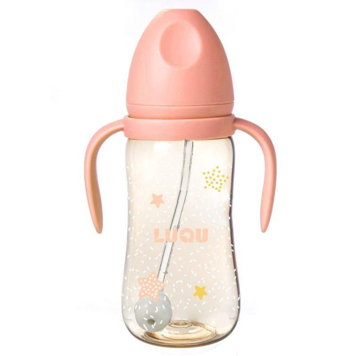 Luqu Feeding Bottle Ppsu With Handle - 300Ml - ZRAFH