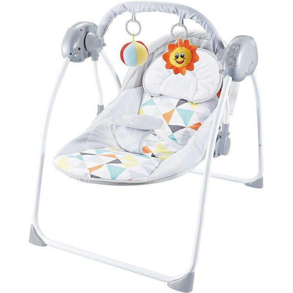 Moon Bungee - Electric Swing - Light Grey + Spiral Activity Toy - Bee - Zrafh.com - Your Destination for Baby & Mother Needs in Saudi Arabia