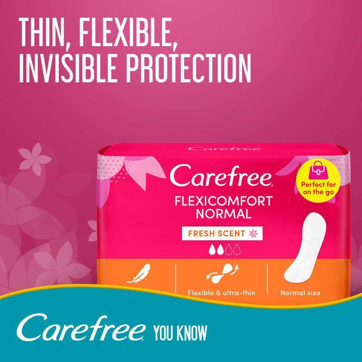 Carefree Female Napkins Flexi Comfort Refreshing Cotton - 40 Pads - 24 pack - ZRAFH
