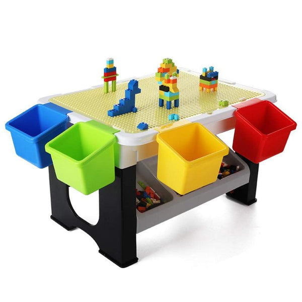 Little Story Blocks 3 In 1 Activity Table - Grey - Zrafh.com - Your Destination for Baby & Mother Needs in Saudi Arabia