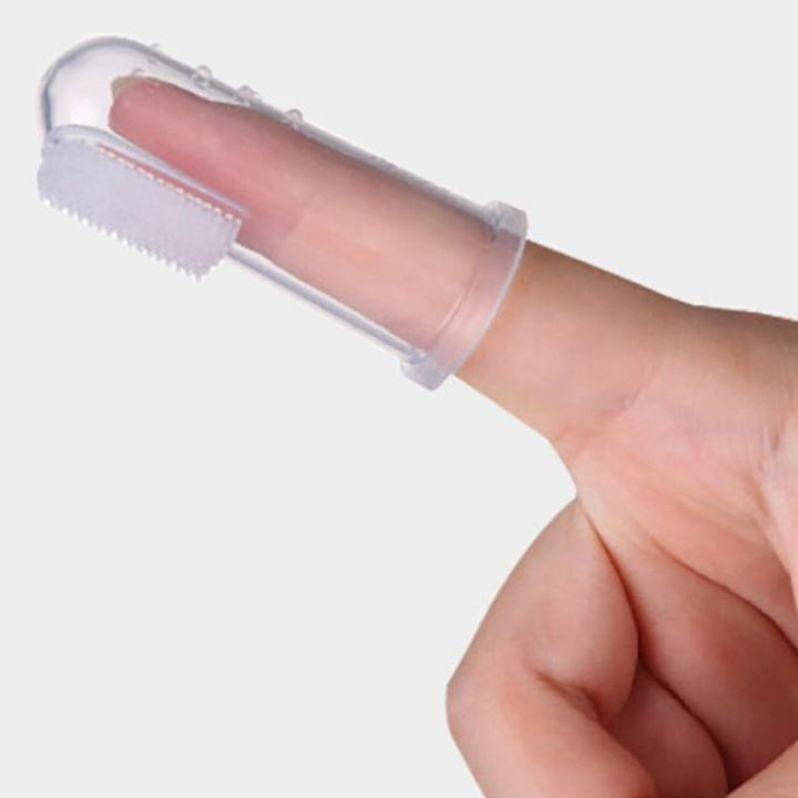 Luqu Silicone Tooth Brush Fingertip - 3 Pcs - ZRAFH