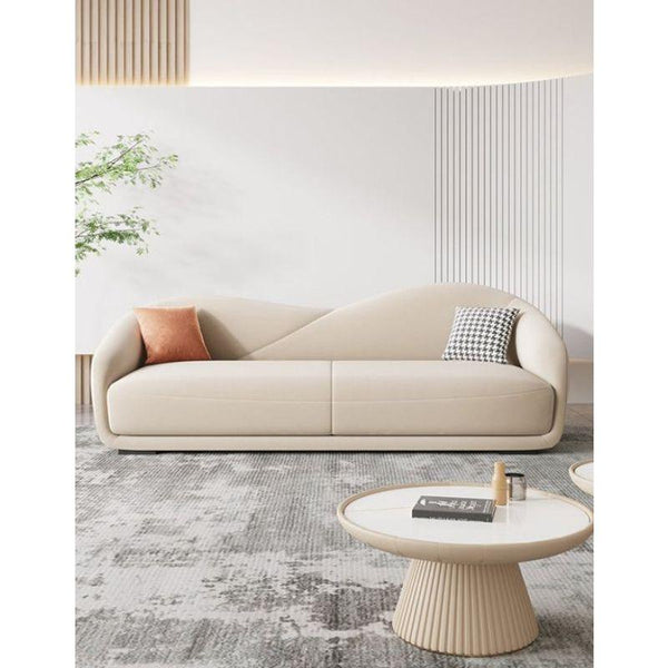 Chic Beige Chanel 3-Seater Sofa Swedish Wood By Alhome - Zrafh.com - Your Destination for Baby & Mother Needs in Saudi Arabia