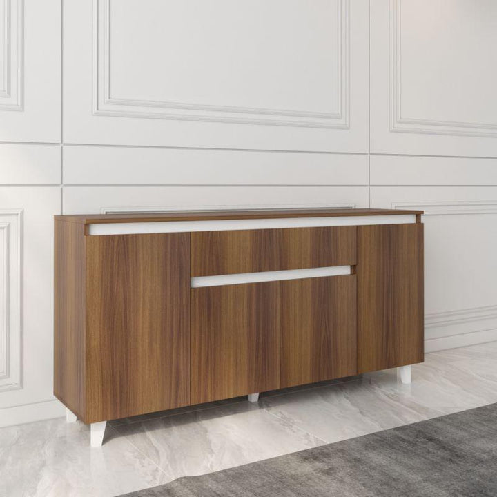 Console in Brown and White By Alhome - Zrafh.com - Your Destination for Baby & Mother Needs in Saudi Arabia