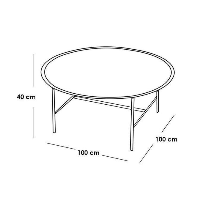 Elegant Brown and Black Wood Coffee Table - 100x40 cm By Alhome - Zrafh.com - Your Destination for Baby & Mother Needs in Saudi Arabia