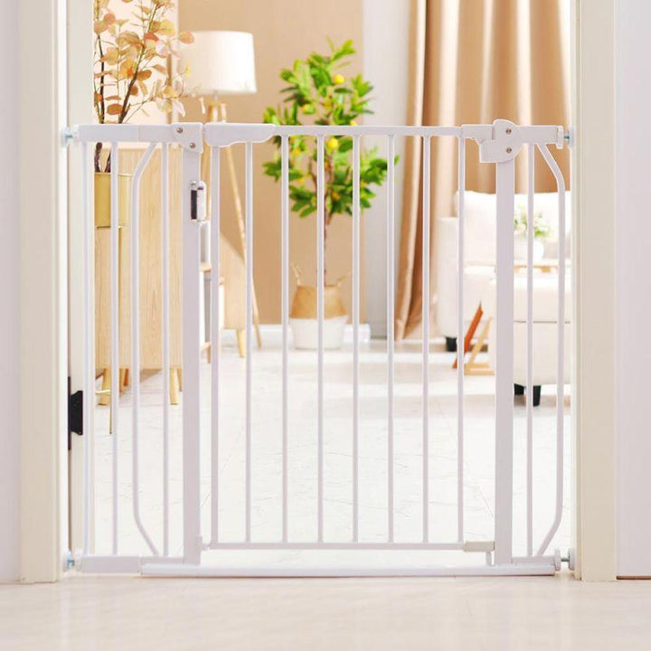 Baby Safe Safety Gate with LED Light - White - Zrafh.com - Your Destination for Baby & Mother Needs in Saudi Arabia