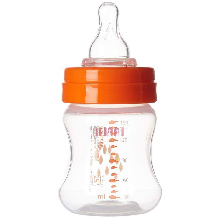 Farlin Plastic Wide Neck Feeding Bottle 150 ml - Orange - ZRAFH