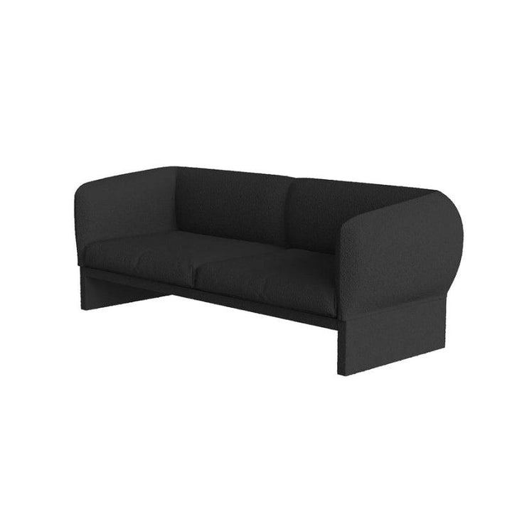 Sofa 3 Seater Black - 280x85x85 - Linen By Alhome - Zrafh.com - Your Destination for Baby & Mother Needs in Saudi Arabia