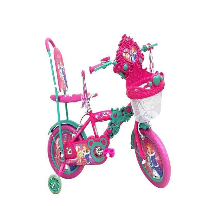 Princess Bicycle With Basket & Backrest 31cm - 25-1202HRA - ZRAFH