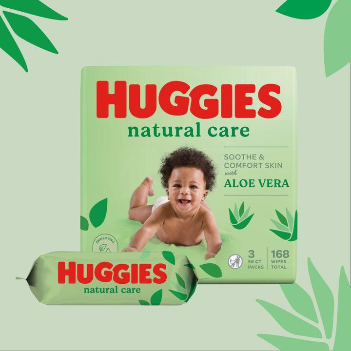 Huggies Baby Wipes Natural Care with Aloe Vera - Zrafh.com - Your Destination for Baby & Mother Needs in Saudi Arabia