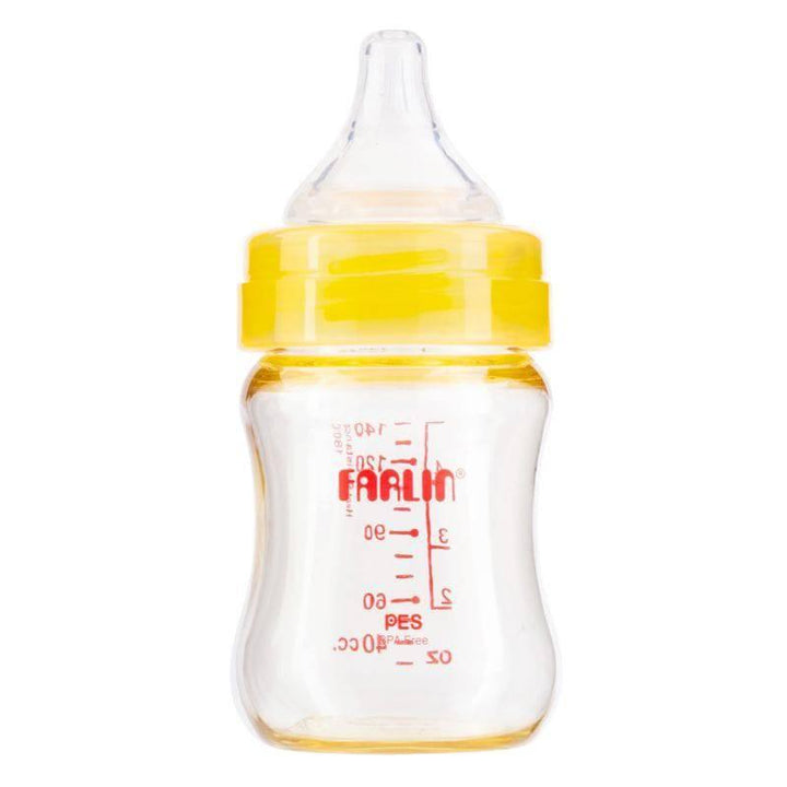 Farlin PES Feeding Bottle With Handle - 140 ml - Orange - ZRAFH