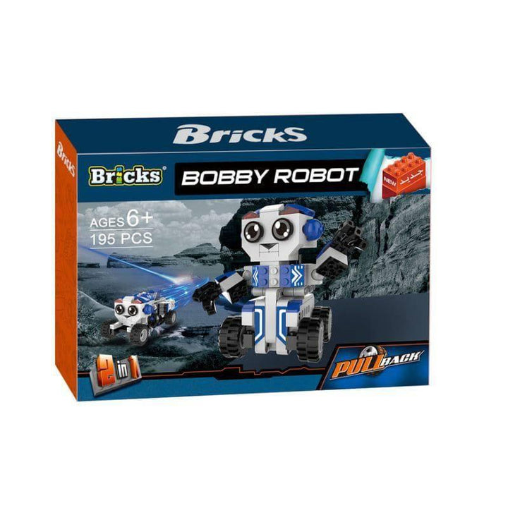 Blocks Bobby Robot 196Pcs Mutlicolor - 30x6x21 cm - 40-1821066 - ZRAFH