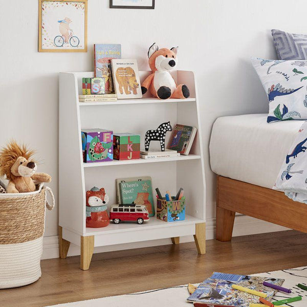Kids Bookcase: 59x23x79 Wood, White by Alhome - Zrafh.com - Your Destination for Baby & Mother Needs in Saudi Arabia
