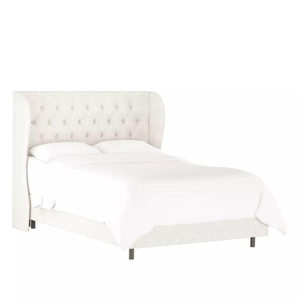 Elite Collection: Swedish Wood Queen Bed - Ivory Tranquility (180x200x140) by Alhome - 110113626 - Zrafh.com - Your Destination for Baby & Mother Needs in Saudi Arabia