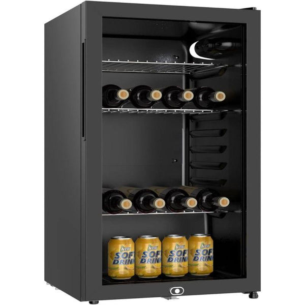Arrow Cooling Cabinet Refrigerator With Single Glass Door - 4.5 Feet - 132 L - Black - RO-140SCH - Zrafh.com - Your Destination for Baby & Mother Needs in Saudi Arabia