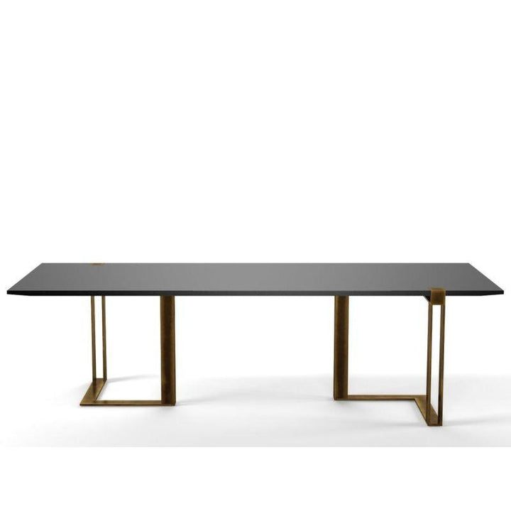 Black Wood Dining Table for Stylish Dining By Alhome - Zrafh.com - Your Destination for Baby & Mother Needs in Saudi Arabia