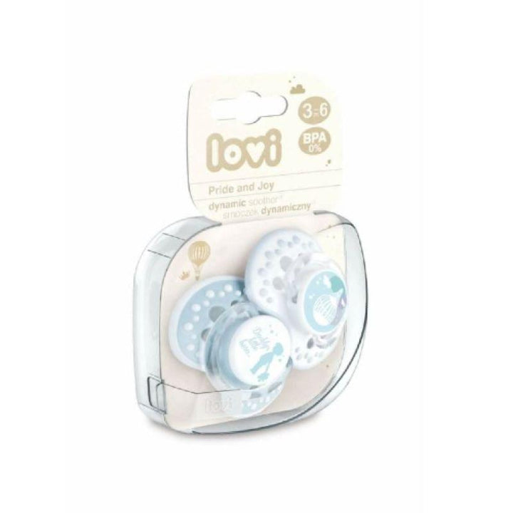 Lovi Silicone Soother - 3-6 Months - 2 Pieces - 22/845 - ZRAFH