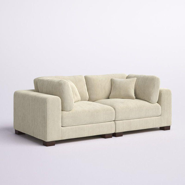 Modern Elegant Velvet 2 Seater Sofa - 200x85x85 cm - By Alhome - Zrafh.com - Your Destination for Baby & Mother Needs in Saudi Arabia