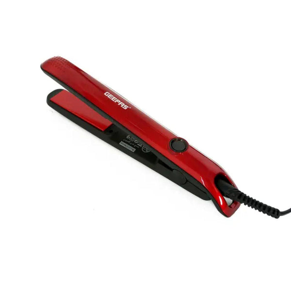 Geepas Ceramic Hair Straightener 35 W - Red - Zrafh.com - Your Destination for Baby & Mother Needs in Saudi Arabia