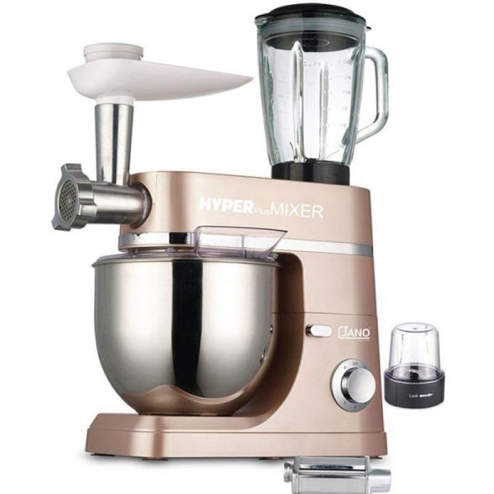 Al Saif 5 In 1 Hyper Plus Electric Stand Mixer 5 Speeds With 7 Liter Bowl - 1200 W - ZRAFH
