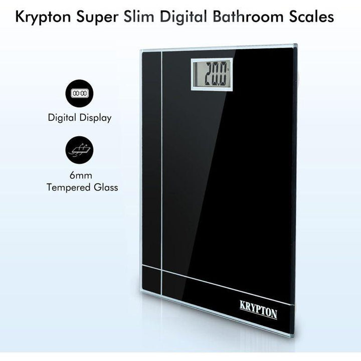 Krypton Electronic Bath Scale - 180 kg - Black - knbs5086 - Zrafh.com - Your Destination for Baby & Mother Needs in Saudi Arabia
