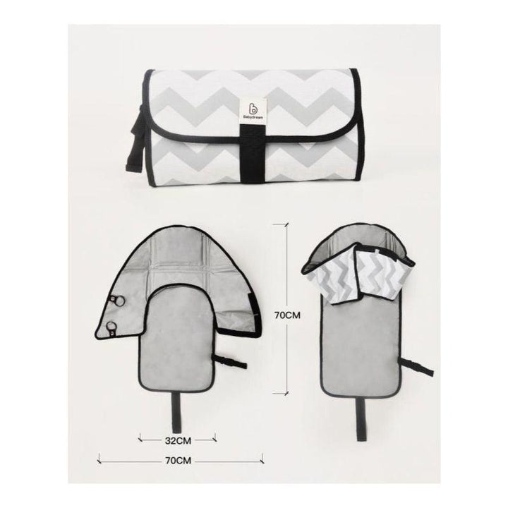 Babydream On The Go Diaper Changing Mat - Grey - Zrafh.com - Your Destination for Baby & Mother Needs in Saudi Arabia