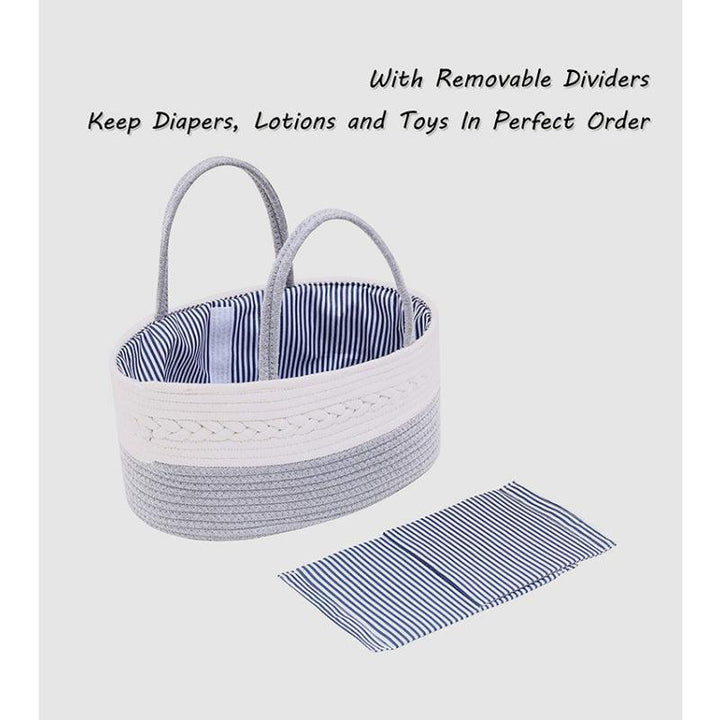 Little Story Diaper Caddy With Disposable Changing Mats - 100 Pieces - Grey - Zrafh.com - Your Destination for Baby & Mother Needs in Saudi Arabia