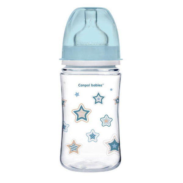 Canpol babies Wide Neck Anticolic EasyStart Bottle For Newborns - 240 ml - ZRAFH