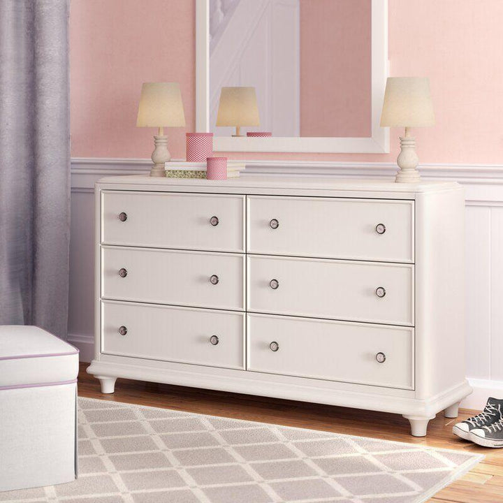 Kids Dresser: 146x45x85 Wood, White by Alhome - Zrafh.com - Your Destination for Baby & Mother Needs in Saudi Arabia