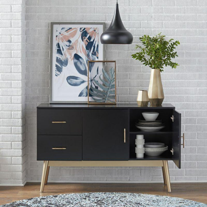 Modern Black MDF Buffet by Alhome - Zrafh.com - Your Destination for Baby & Mother Needs in Saudi Arabia