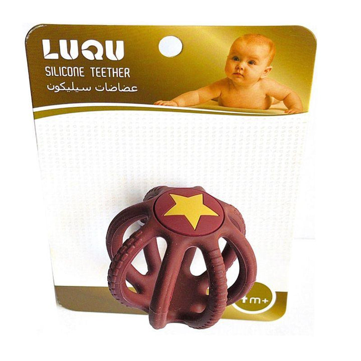 Luqu Silicone Teether Ball- Red - ZRAFH