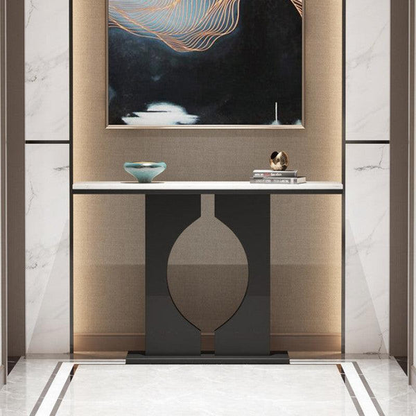 Luxe Wood and Marble Console Table By Alhome - Zrafh.com - Your Destination for Baby & Mother Needs in Saudi Arabia