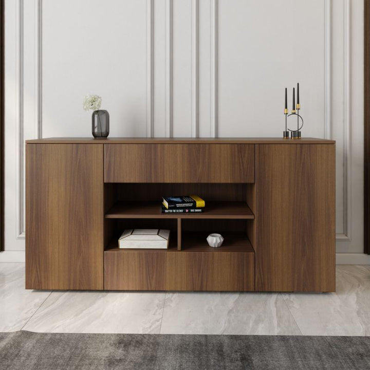 Brown Console Storage Unit By Alhome - Zrafh.com - Your Destination for Baby & Mother Needs in Saudi Arabia