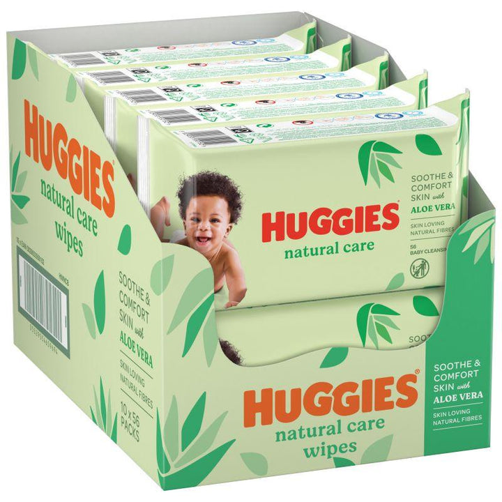 Huggies Baby Wipes Natural Care with Aloe Vera - Zrafh.com - Your Destination for Baby & Mother Needs in Saudi Arabia