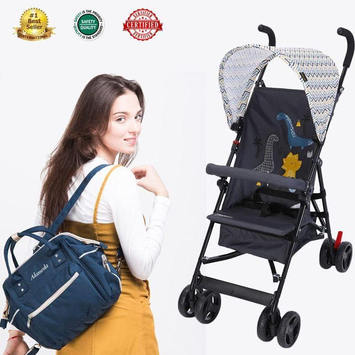Teknum - Eco StRoleer & Bag Combo - Yellow Wave - Zrafh.com - Your Destination for Baby & Mother Needs in Saudi Arabia