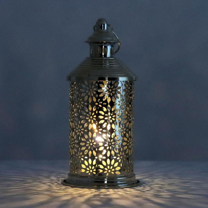 Round Steel Ramadan Lantern With Led Lighting - Gold - 26X12X12 Cm - By Family Ship - 600007808 - Zrafh.com - Your Destination for Baby & Mother Needs in Saudi Arabia