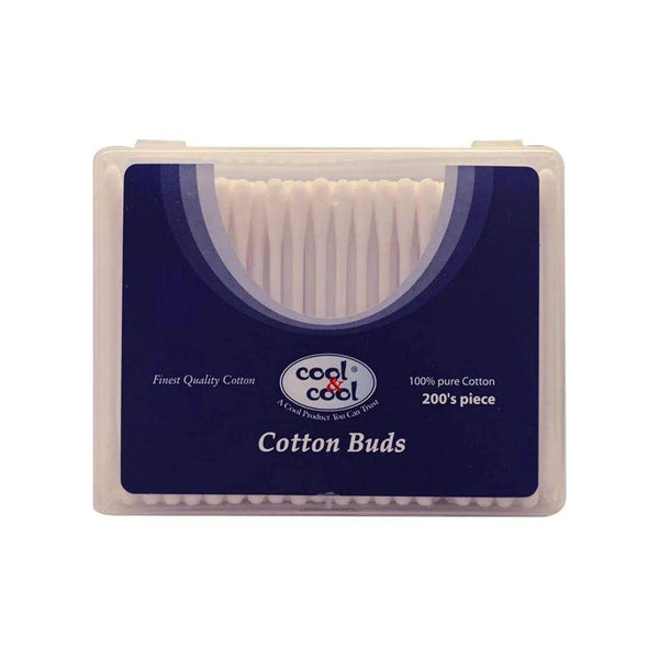 Cool & Cool Cotton Buds Pack of 1 - 200 Pieces - Zrafh.com - Your Destination for Baby & Mother Needs in Saudi Arabia