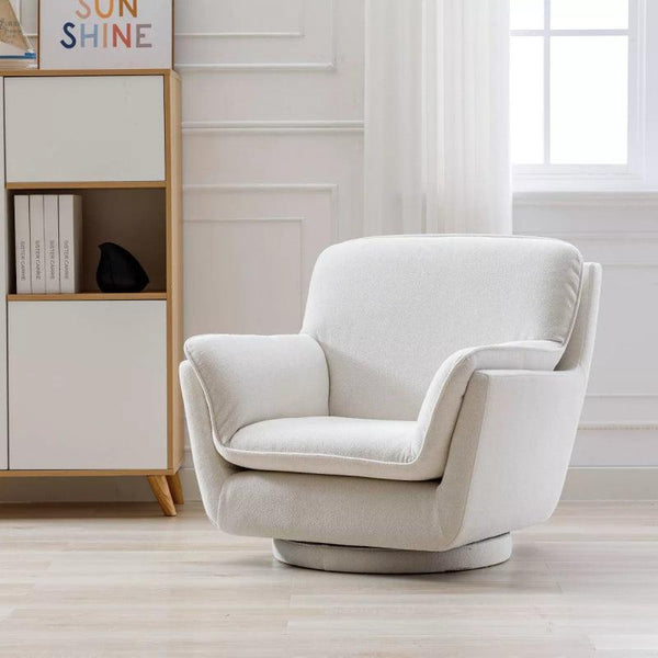 White Linen Chair By Alhome - 110111756 - Zrafh.com - Your Destination for Baby & Mother Needs in Saudi Arabia