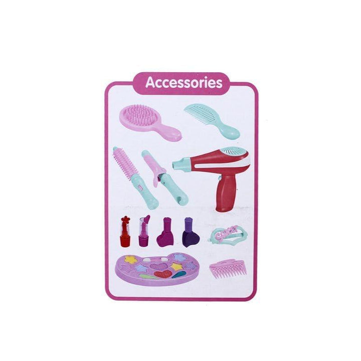 Dresser Beauty Playset With Light & Music Pink & Blue - 60x12x37 cm - 18-7940 - ZRAFH
