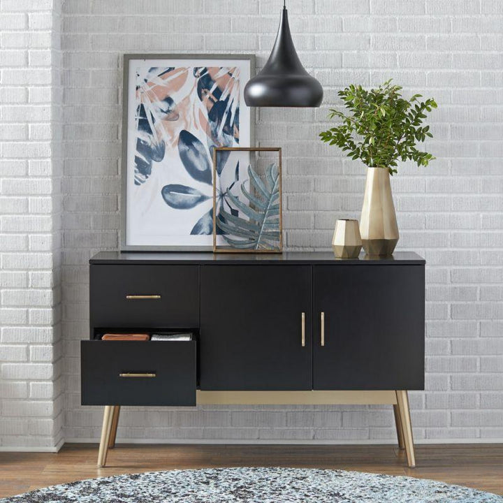 Modern Black MDF Buffet by Alhome - Zrafh.com - Your Destination for Baby & Mother Needs in Saudi Arabia