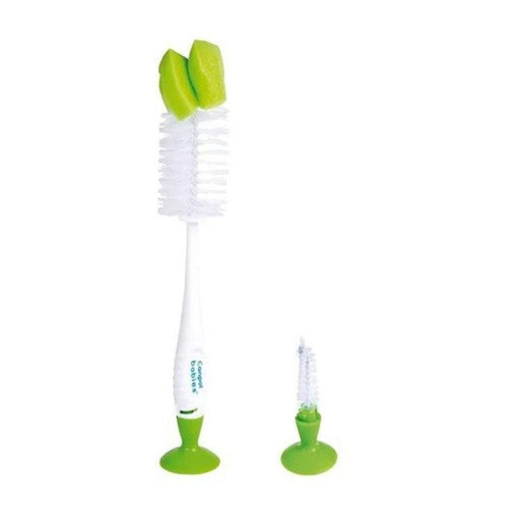 Canpol Babies Feeding Bottle Cleaning Brush With Sponge Support - ZRAFH