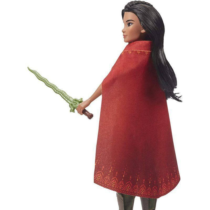Raya Fashion Doll with Clothes Shoes and Sword By The Last Dragon Movie From Disney Princess Multicolor - 35.5x12.7x5 cm - E9568 - ZRAFH