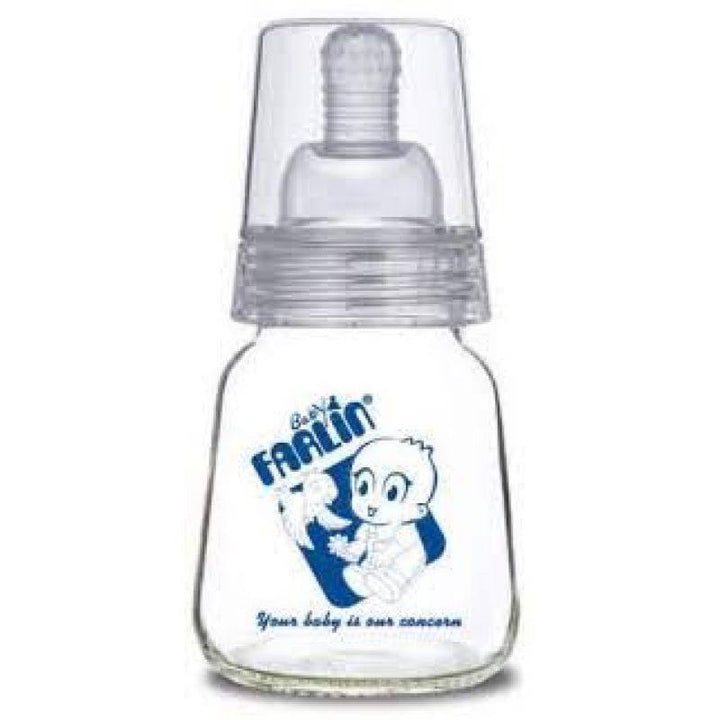 Farlin Glass Baby Feeding Bottle 60 ml - Blue - ZRAFH