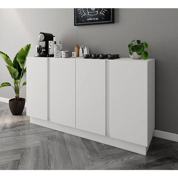 White Coffee Corner with Drawers By Alhome - Zrafh.com - Your Destination for Baby & Mother Needs in Saudi Arabia