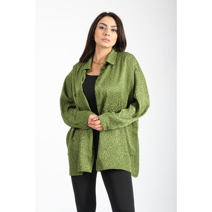 Londonella Shirt Oversized fit - Green - 100130 - Zrafh.com - Your Destination for Baby & Mother Needs in Saudi Arabia