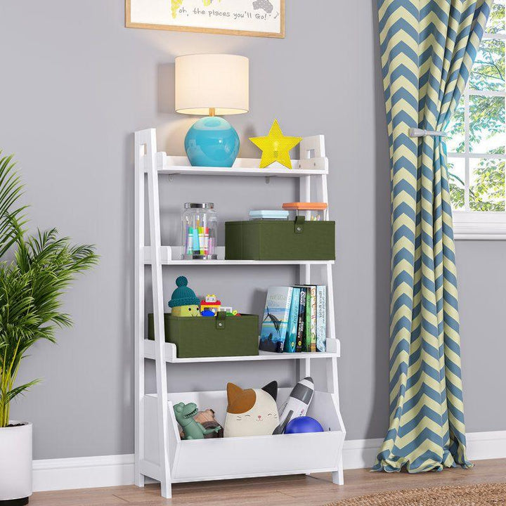 Kids Bookcase: 70x33x113 Wood, White by Alhome - Zrafh.com - Your Destination for Baby & Mother Needs in Saudi Arabia