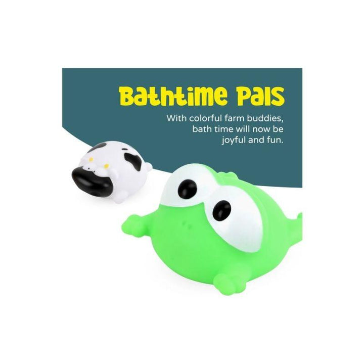 Moon Bath Farm Animals Toy Set Floating Barnyard Bathtub Toys For Toddlers - Zrafh.com - Your Destination for Baby & Mother Needs in Saudi Arabia